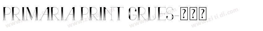 Primaria Print Grues字体转换